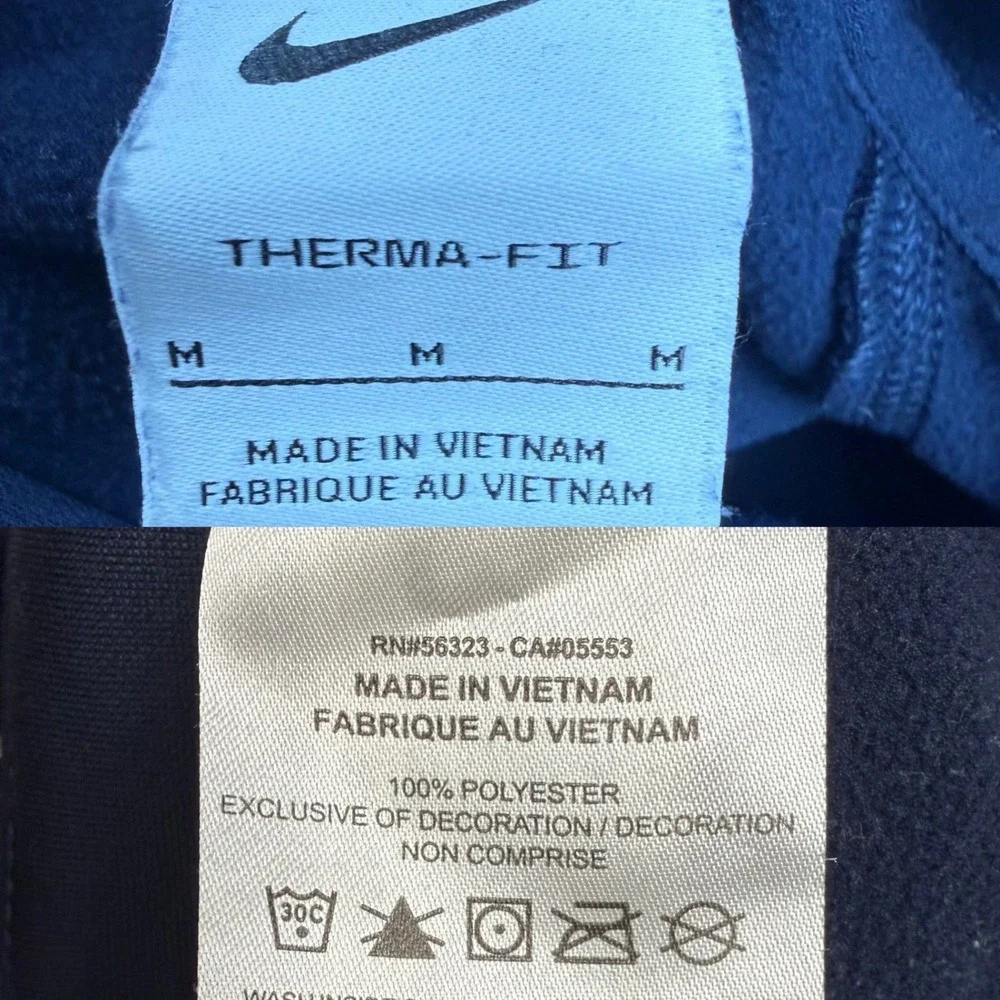 Nike Xavier Musketeers Therma-FIT Hoodie Mens Medium Blue Pullover Sweatshirt